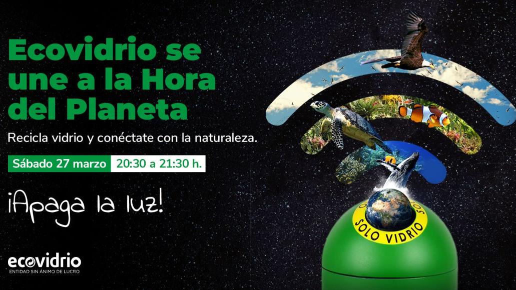 Ecovidrio se une un año más a La Hora del Planeta de WWF